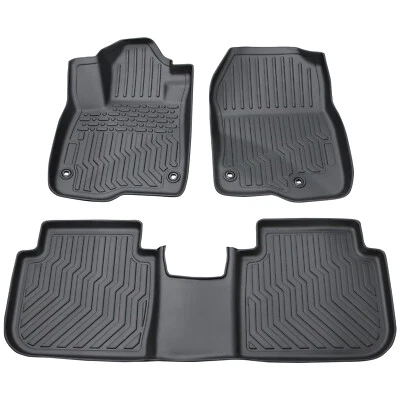 Juego de 3 alfombrillas para todo tipo de clima para Honda CR-V 3D TPE 2023-2026 revestimientos de goma Foto 1 de 4