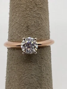 Lady's LEO Diamond Engagement Ring .76 CT. 14K Rose Gold 2.8g Size:5 (SS2102712) - Picture 1 of 8