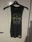 Under armour sleeveless t-shirt Extra Small Used The Rock Grey Gym Dwayne Johnso