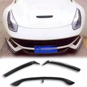 Real Carbon Fiber Front Bumper Lip Splitter For Ferrari F12 Berlinetta R Style - Picture 1 of 6
