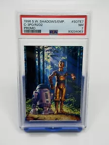 STAR WARS SHADOWS OF THE EMPIRE PROMO SOTE 7 R2-D2 AND C-3PO RARE PSA 7 NM - Picture 1 of 2