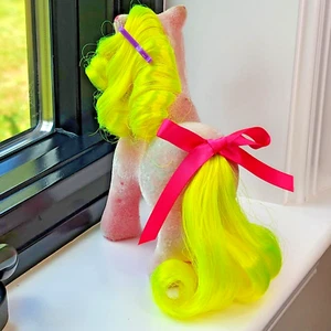 🌟 My Little Pony 🌟Vintage G1 MLP So Soft SS Flocked Pink Yellow Shady! - Bild 1 von 20