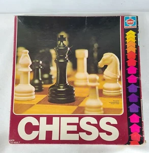 Chess Set Vintage with Box and Board Hasbro 1979 Complete Chess Set Original Box - Picture 1 of 4