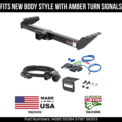 Enganche de remolque GMC Yukon 2000 con cableado de 5 pines apto para carrocería nueva estilo curva 10 k 2" Foto 1 de 4