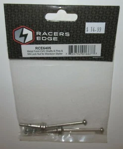 Racers Edge Metal Front CVD Shafts/Pins & M4 Locknut (Blackzon Slyder) #RCE6405 - Picture 1 of 1