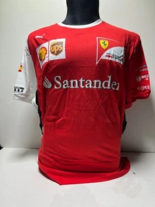 Ferrari Puma F1 Alonso Hombre Camiseta, XXL, Fórmula 1 Santander Hombre Té, 2XL - Imagen 1 de 3