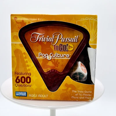Trivial Pursuit To Go Pop Culture 2 New Sealed 2005 Parker Brothers Travel Game - Image 1 of 4