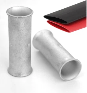 4 Stärke Stoßspleißverbinder 20 Stück 4 AWG nicht isoliert Stoßverbinder Uninsu - Bild 1 von 11