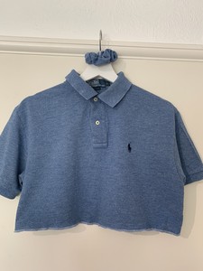 ralph lauren cropped rugby shirt