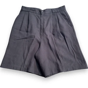 Fundamental Things Vintage 80s 90s black high rise pleated mom shorts sz 14 - Picture 1 of 7