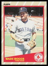 1989 Fleer SuperStars Wade Boggs #4  Baseball  Boston Red Sox