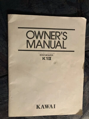Kawai K1II Original Bedienungsanleitung / User Manual - Bild 1 von 2