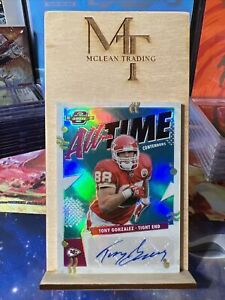 2021 Panini Contenders Optic Tony Gonzalez All Time Contenders Autograph 25/25