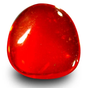 0.86 ct Incredible AAA Fancy Cabochon Shape (8 x 8 mm) Red Red Fire Opal Stone - Picture 1 of 1