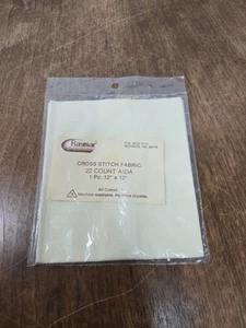 Raymar Counted Cross Stitch Fabric Aida Cloth 22 Count 12" X 12" off white - Picture 1 of 3