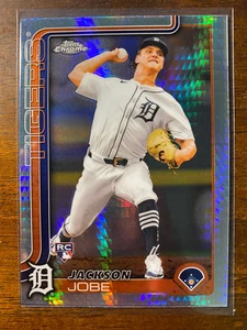 2025 Topps Chrome Jackson Jobe #249 RC Rookie Prism Refractor Detroit Ti - Imagen 1 de 2