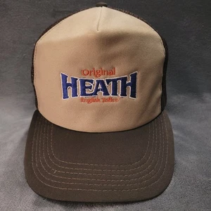 Vintage Heath English Toffee Bar Trucker Snapback Logo Werbung Mütze Kappe USA - Bild 1 von 6