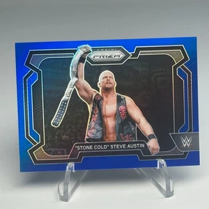 Stone Cold Steve Austin 2024 Panini Prizm WWE Blue /199 #14 Legend HOF - Picture 1 of 2