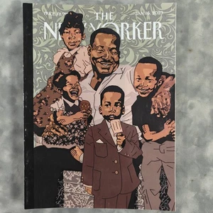 New Yorker Magazine Jan 16, 2023 Family Man Cover Back Issue No Label - Picture 1 of 2