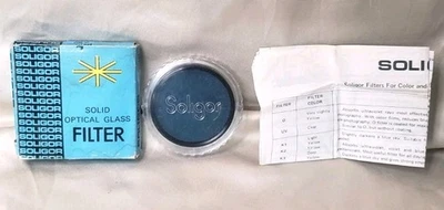 Soligor Optical Glass Filter Blue #80B 52mm VG Condition Original Box /Inserts - Image 1 of 4