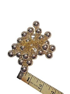Goldfarbene Weihnachtsbaum Miniatur 1/2" Kugel Ornamente - Bild 1 von 1