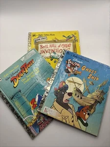 Vintage Little Golden Books Lot 3 Duck Tales Talespin Sesame Street 1970s-90s - Picture 1 of 12