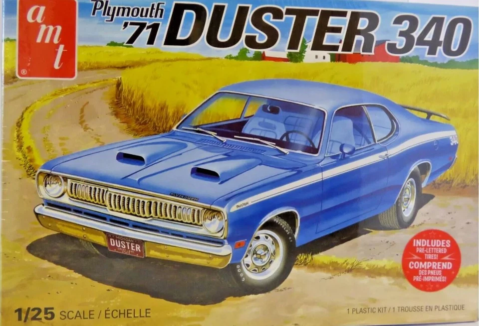 Plumero AMT, PLYMOUTH 340 1971 para montar y pintar, 1/25, AMT1118M/12 Foto 1 de 1