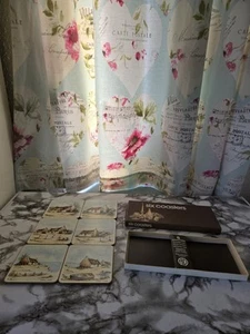 Vintage Prestige Set mit sechs Untersetzern in Box. - Bild 1 von 4