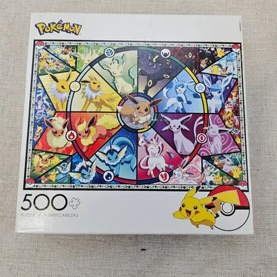 Rompecabezas de vitrales Pokémon Eevee multi 500 piezas coleccionista nuevo sellado 3352 Foto 1 de 4