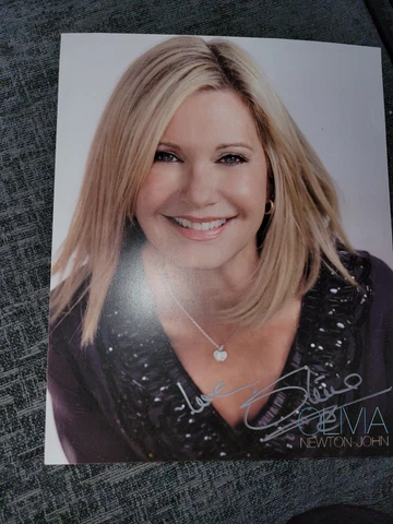 Olivia Newton John Signed 10 X 8 Cover