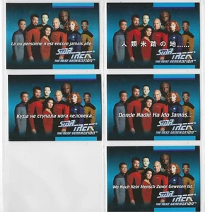 Impel Star Trek The Next Generation Foreign Language Set (5 Karten) 1992 - Bild 1 von 1