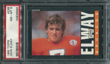 PSA 8 NM MINT 1985 TOPPS JOHN ELWAY #238 BRONCOS HOF 36996 B135