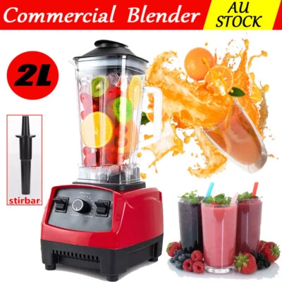 Smoothie Blender 2L Commercial Countertop Blenders Shakes Mixer Juicer Kit Home - image 1 of 4