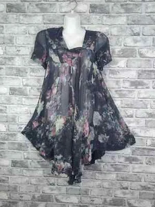 All Saints Dress Size 8 Vintage Silk ' Night Florals Agena ' RARE - Picture 1 of 12