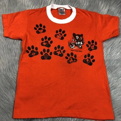 Vintage Orange Boy Scouts Tiger Cubs Ringer T Shirt - Image 1 of 4