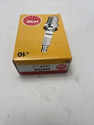Set Of 10 NGK Compatible W/ Mercury V6 Spark Plug BU8H - Guaranteed Authentic - Image 1 of 2