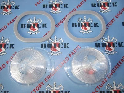 1953-1954 Buick Front Park & Signal Lenses & Gasket Kit. OEM # 5943810 Special c - Image 1 of 4