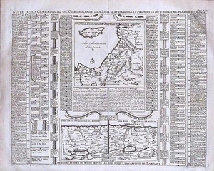 Antique map, Chatelain, la genealogie ... des rois patriarches et prophetes - Picture 1 of 1