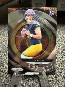 🔥2024 Panini Prizm Base JJ McCarthy Portals Insert Rookie Card #7 - Vikings🔥 - Picture 1 of 2