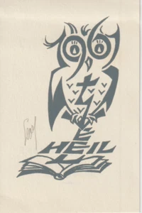 Belgique / Ex-Libris Heil (chouette) par Léo Muyldermans - Picture 1 of 2