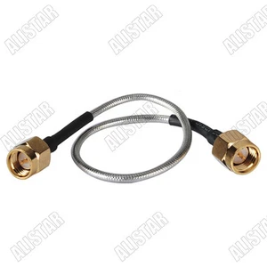 SMA Male to SMA Male Plug Straight Solder Cable .086" RG405 80cm - Picture 1 of 3