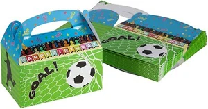 Treat Boxes - 24-Pack Paper Party Favor Boxes, Soccer Design Goodie Boxes - Picture 1 of 5