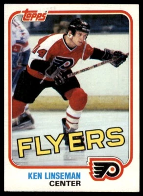 1981-82 Topps Ken Linseman Philadelphia Flyers #107 - Image 1 of 2
