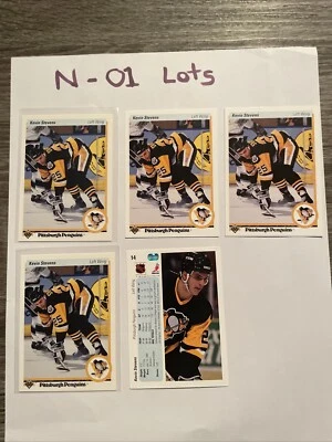 1990-91 Upper Deck Kevin Stevens ROOKIE #178 RC Pittsburgh Penguins HOF X 5 Card - Image 1 of 3