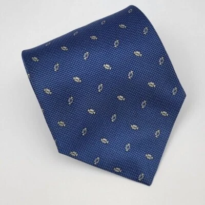 Corbata de seda IZOD azul gris geométrica para hombre 58 x 3,75 Foto 1 de 4