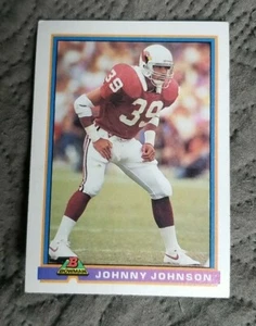 1991 Bowman Football Card #421 Johnny Johnson - Phoenix Cardinals - Picture 1 of 2