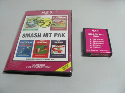 H.E.S  Smash Hit Pak For Atari 2600 Great Selection Of Game's Tested & Working - Image 1 of 4