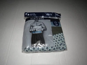 Stafford Comfort Cotton Knit Boxers 4 Pack Men's Size XXL - Picture 1 of 4
