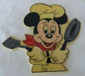 Vintage MICKEY Mouse KITCHEN Magnet COOKING Made IN St LUCIA - Picture 1 of 3