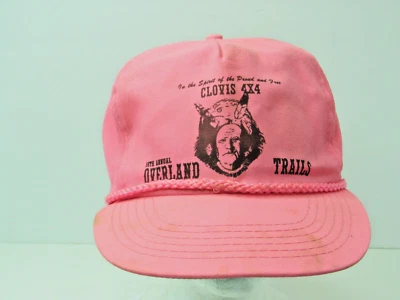 Редкая винтажная кепка Clovis 4x4 Overland Trails для дальнобойщиков двойная бейсболка 80-е #H1 - Изображение 1 из 4